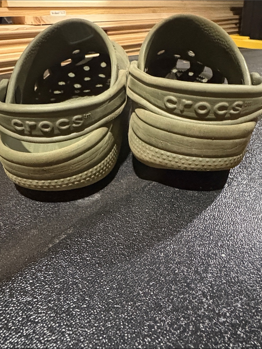 CROCS Kids Olive Green Classic Clog
